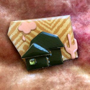 Prairie/Cottagecore Vintage Desginer Pin!